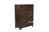 Picture of HEMSWORTH 5-Drawer Solid Timber Wood and Veneer Tallboy