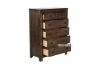 Picture of HEMSWORTH 5-Drawer Solid Timber Wood and Veneer Tallboy