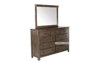 Picture of HEMSWORTH Dressing Table with Mirror (Solid Timber)