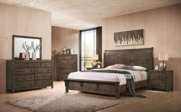 Picture of HEMSWORTH Bedroom Combo in Queen/Super or Eastern King Size (Solid Timber)