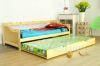 Picture of Trundle Bed Solid Pine In Natural + 2 Dunlop Mattress Combo * Single