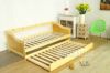 Picture of Trundle Bed Solid Pine In Natural + 2 Dunlop Mattress Combo * Single