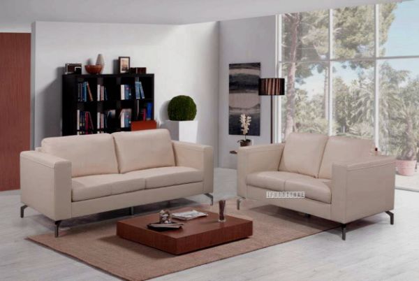 Picture of CINDY 3+2 Leather Sofa Range (Beige)