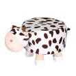 Picture of PLUSH Animal Foot Stool (Cow)