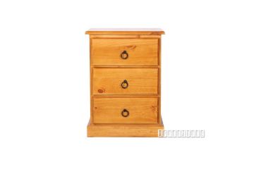 Picture of Farmhouse 3Drw Bedside Table *SOlid Pine