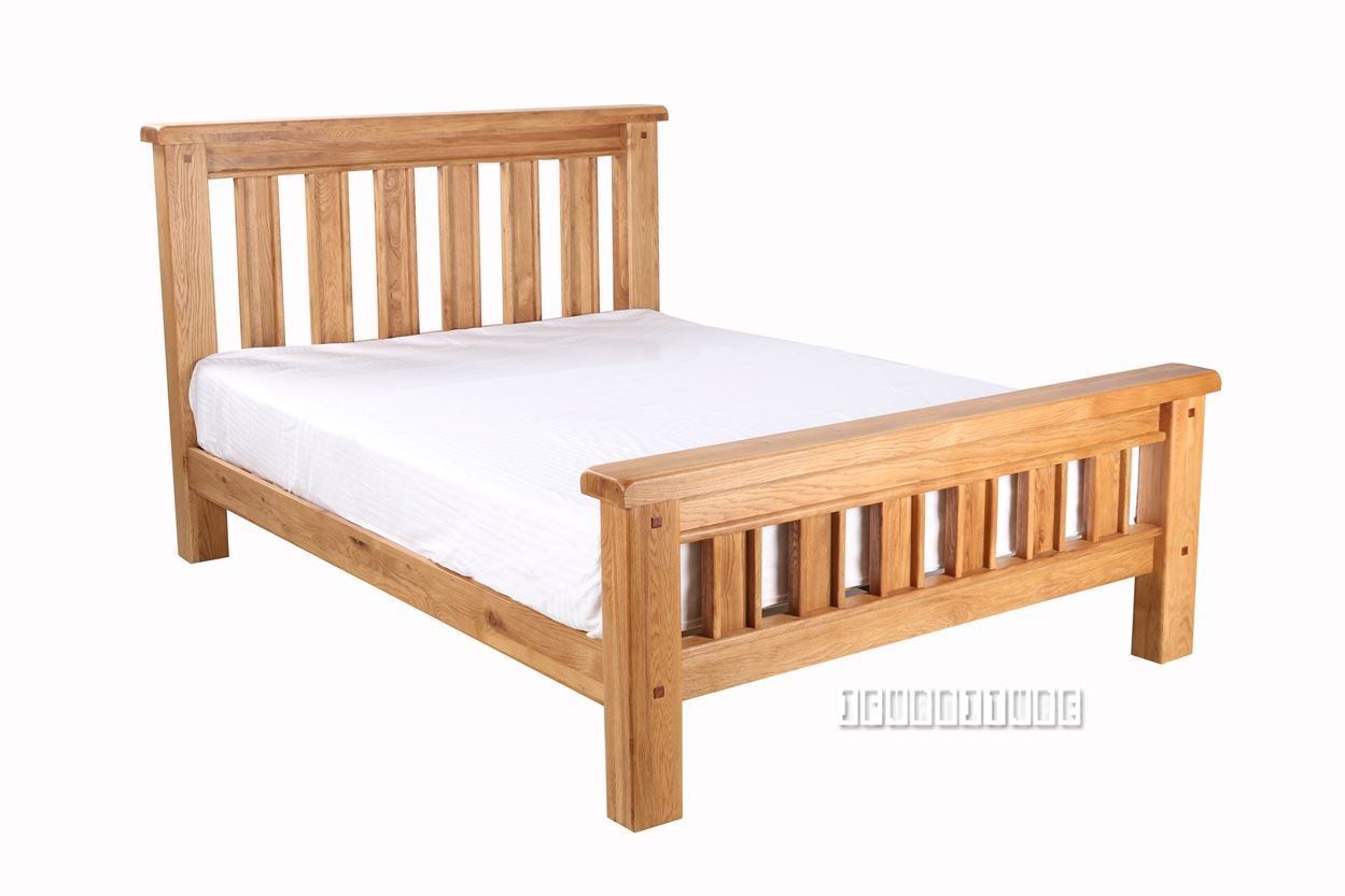 WESMINSTER Queen/King/Super King Size Bed Frame (Solid Oak)