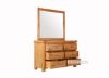 Picture of Westminster 6-Drawer Dresser with Mirror (Solid Oak Wood)