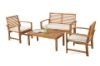 Picture of WATFORD 4PC Solid Acacia Wood Outdoor Lounge Sofa Set