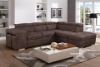 Picture of ARIA Sectional Sofa/Sofa Bed with Storage & 2 Ottomans (Brown)