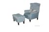 Picture of BRADFORD Lounge Chair *Blue - Ottoman