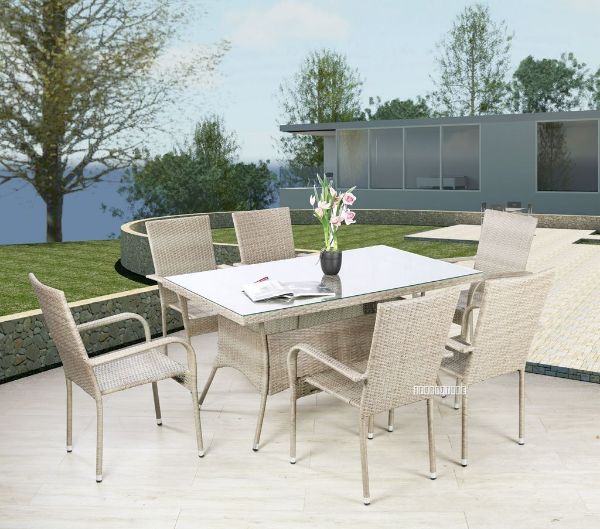 Bay 7pc Outdoor Dining Set