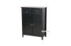 Picture of METRO 2 Door 2 Drawer Solid Pine Wood Shoe Cabinet (Black)