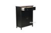 Picture of METRO 2 Door 2 Drawer Solid Pine Wood Shoe Cabinet (Black)