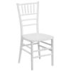 Picture of CHIAVARI Solid Beech Wedding Chair (White/Cream)