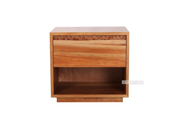 Picture of BRISBANE 1 Drawer Bedside Table (Live Edge Australian Blackwood)