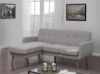 Picture of CARINE 3 Seat + Ottoman or Reversible Sectional Sofa (Light Grey)