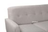 Picture of CARINE 3 Seat + Ottoman or Reversible Sectional Sofa (Light Grey)