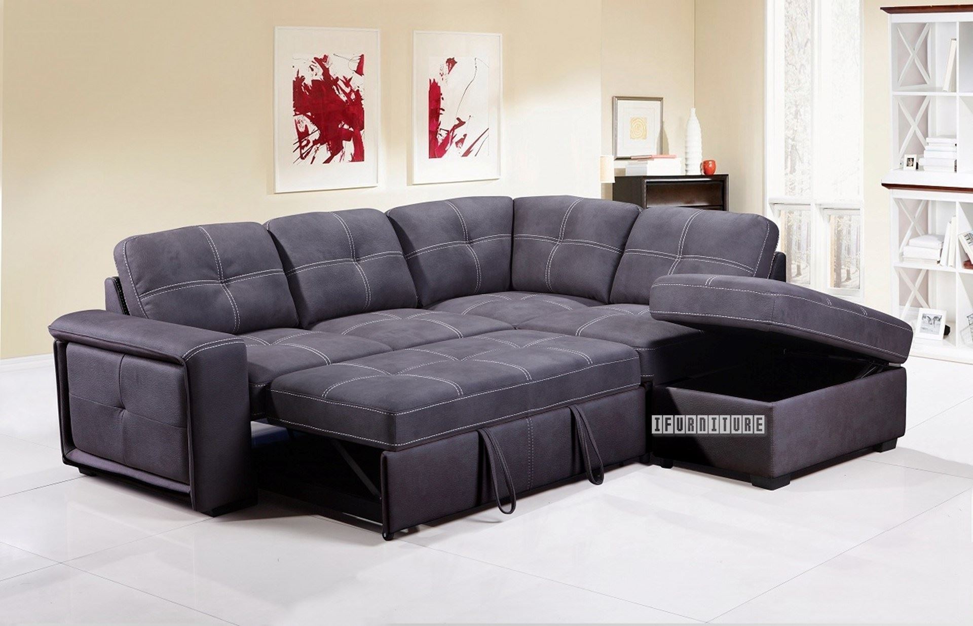 sectional sofa that turns into a bed