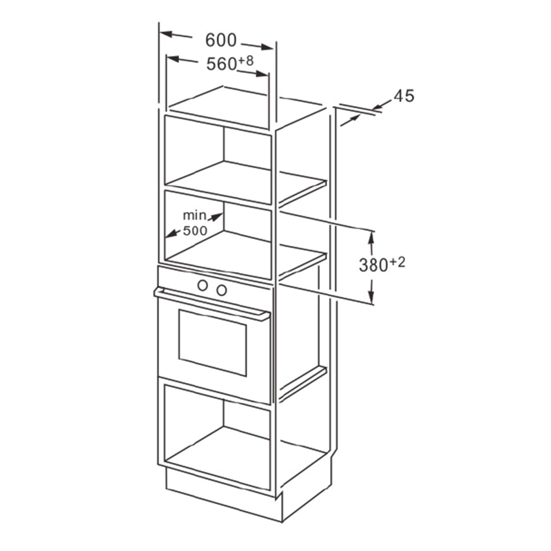 Midea 25L BuiltIn Convection Microwave TC925B8D