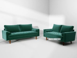 Picture of Faversham 3+2 Sofa Set *Green Velvet 