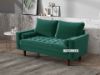 Picture of Faversham 3+2 Sofa Range *Green Velvet