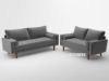 Picture of Faversham 3+2 Sofa Set * Grey Velvet