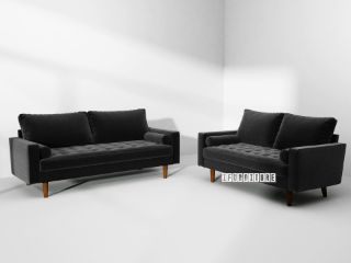 Picture of FAVERSHAM Sofa (Black) - 3+2 Set