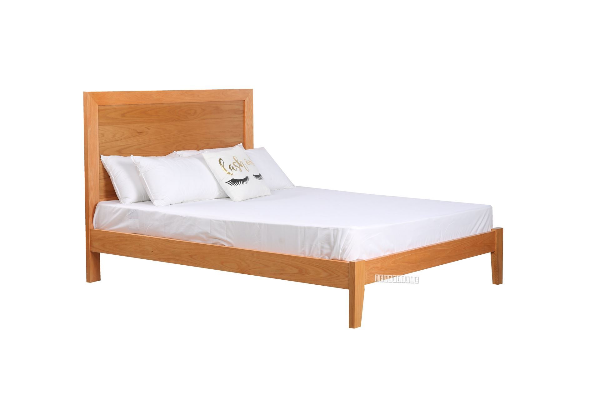 STOCKHOLM Solid Oak Bed Frame in Queen Size (Light Oak)