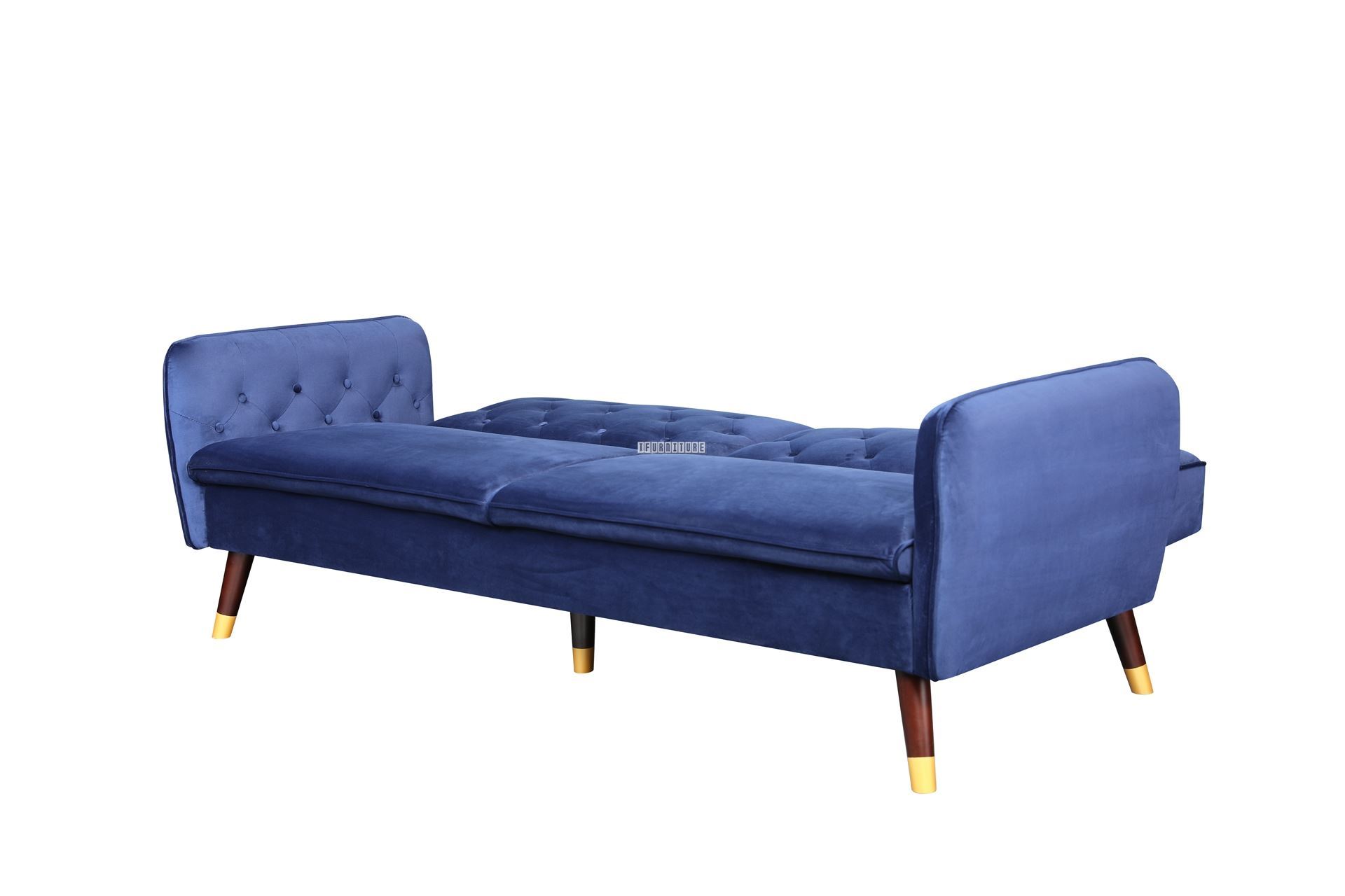 ARTHUR 3 Seater Sofa Bed *Blue Velvet