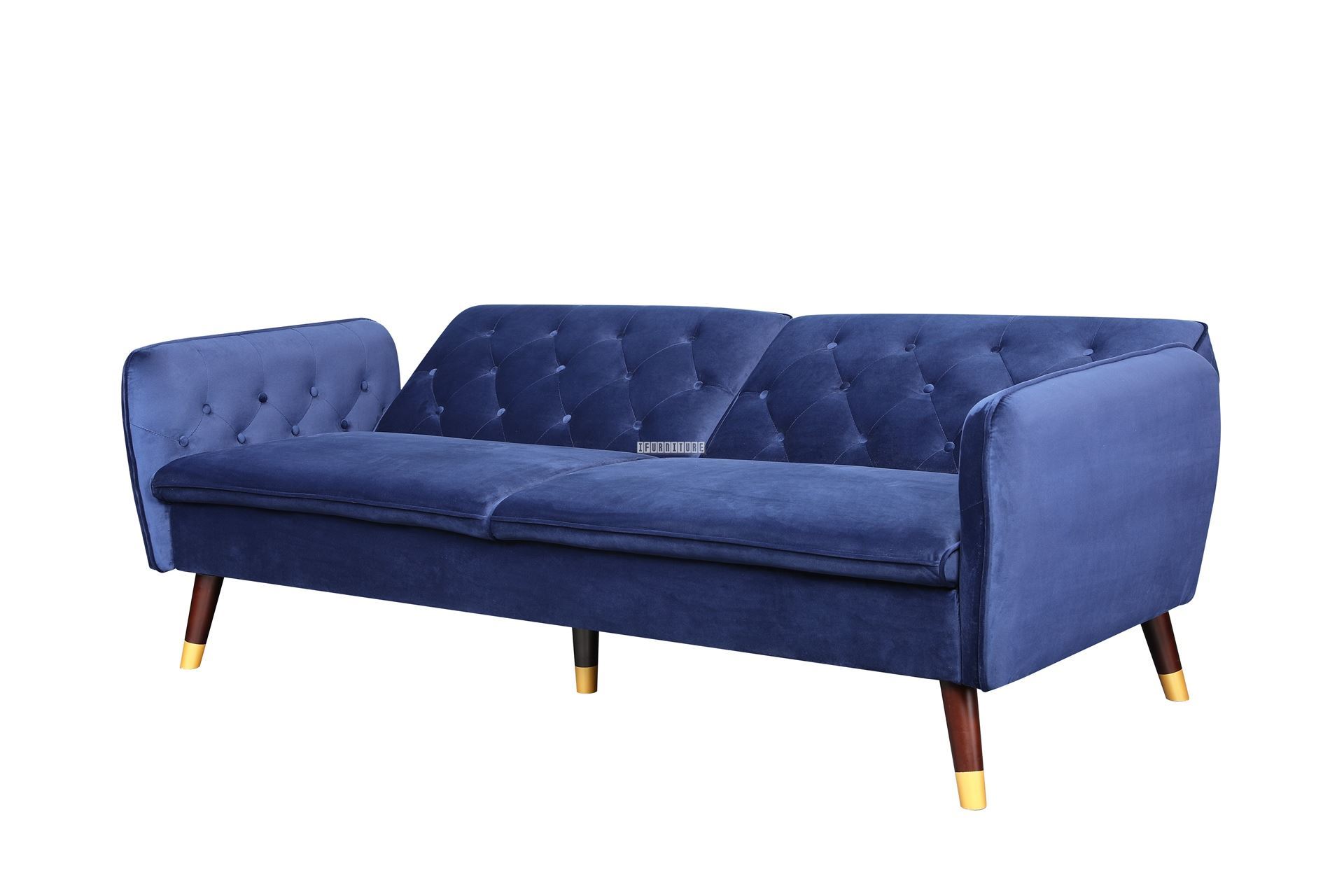 ARTHUR 3 Seater Sofa Bed *Blue Velvet