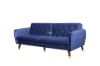 Picture of ARTHUR 3 Seater Velvet Sofa Bed (Blue)