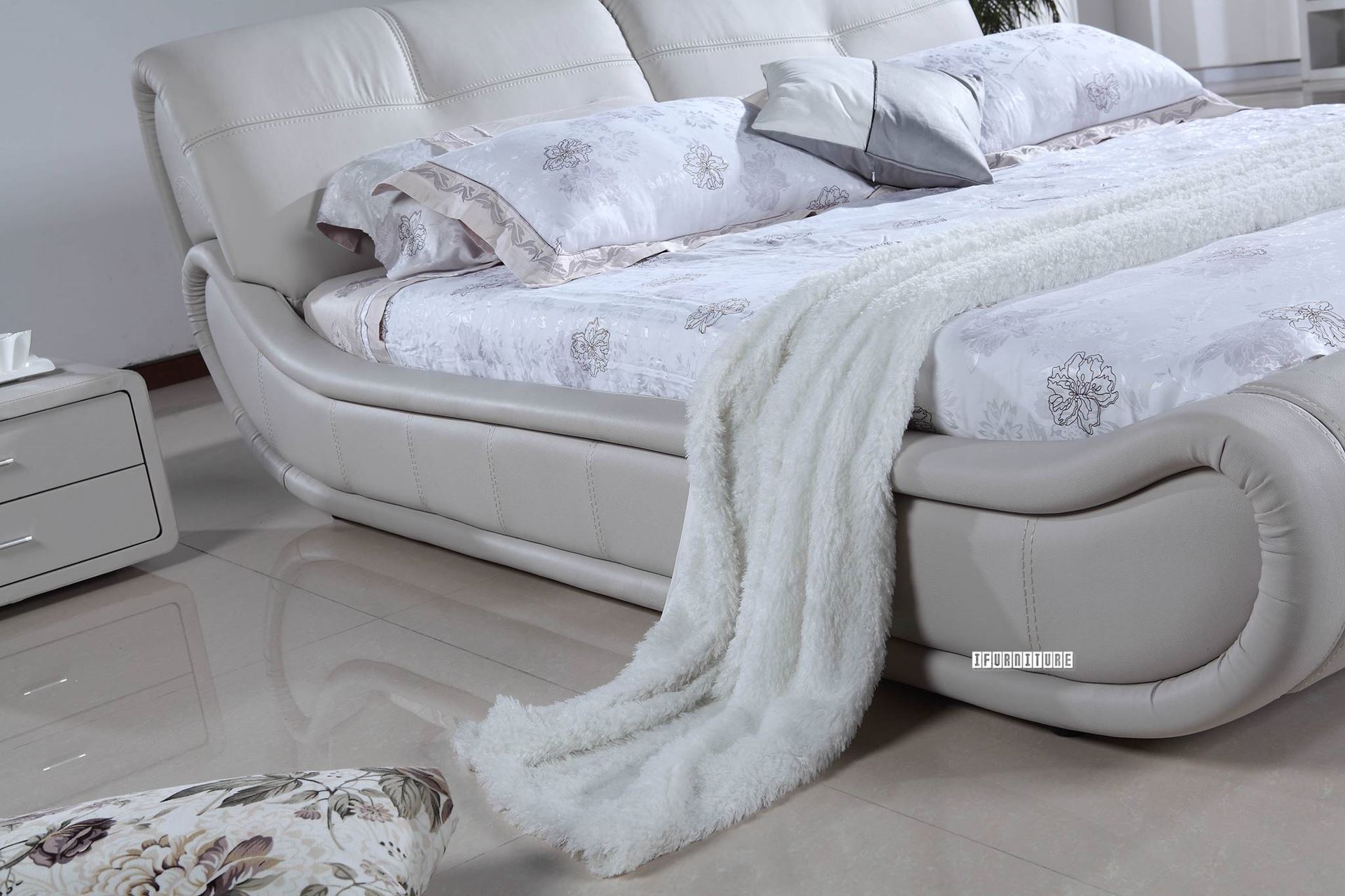 MODENA Genuine Leather Bed in Queen/ Super King Size