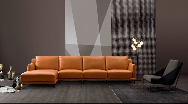 Picture of CATANIA Corner Sofa with Chaise Facing Left *Genuine Leather