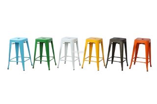 Picture of TOLIX Replica Bar Stool (Black) - 65cm Tall