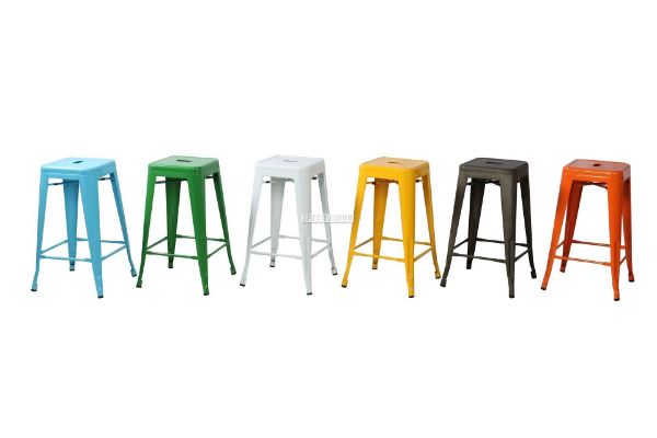 Picture of TOLIX Replica Bar Stool Seat H75 - Red