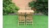 Picture of BALI Outdoor Solid Teak Wood Rectangle Foldable Table 5PC Dining Set