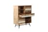 Picture of LEAMAN 125x100cm Solid Acacia Wood Display Cabinet