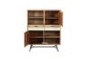 Picture of LEAMAN 125x100cm Solid Acacia Wood Display Cabinet