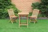 Picture of BALI Outdoor Solid Teak Wood D60 Square Table 3PC Dining Set