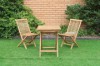 Picture of BALI Solid Teak - 60 Square Table with 2 Chairs