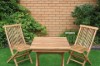 Picture of BALI Solid Teak - 60 Square Table with 2 Chairs