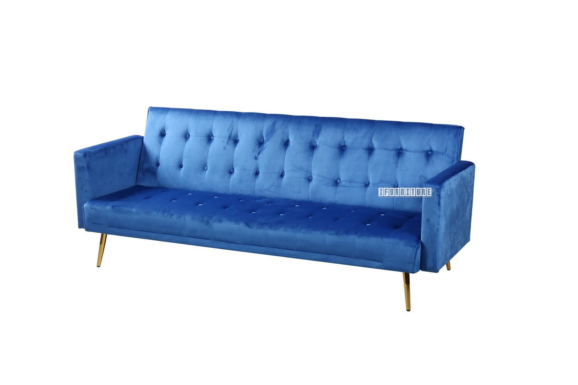 SOBER 3 Seater Sofa Bed *Blue Velvet