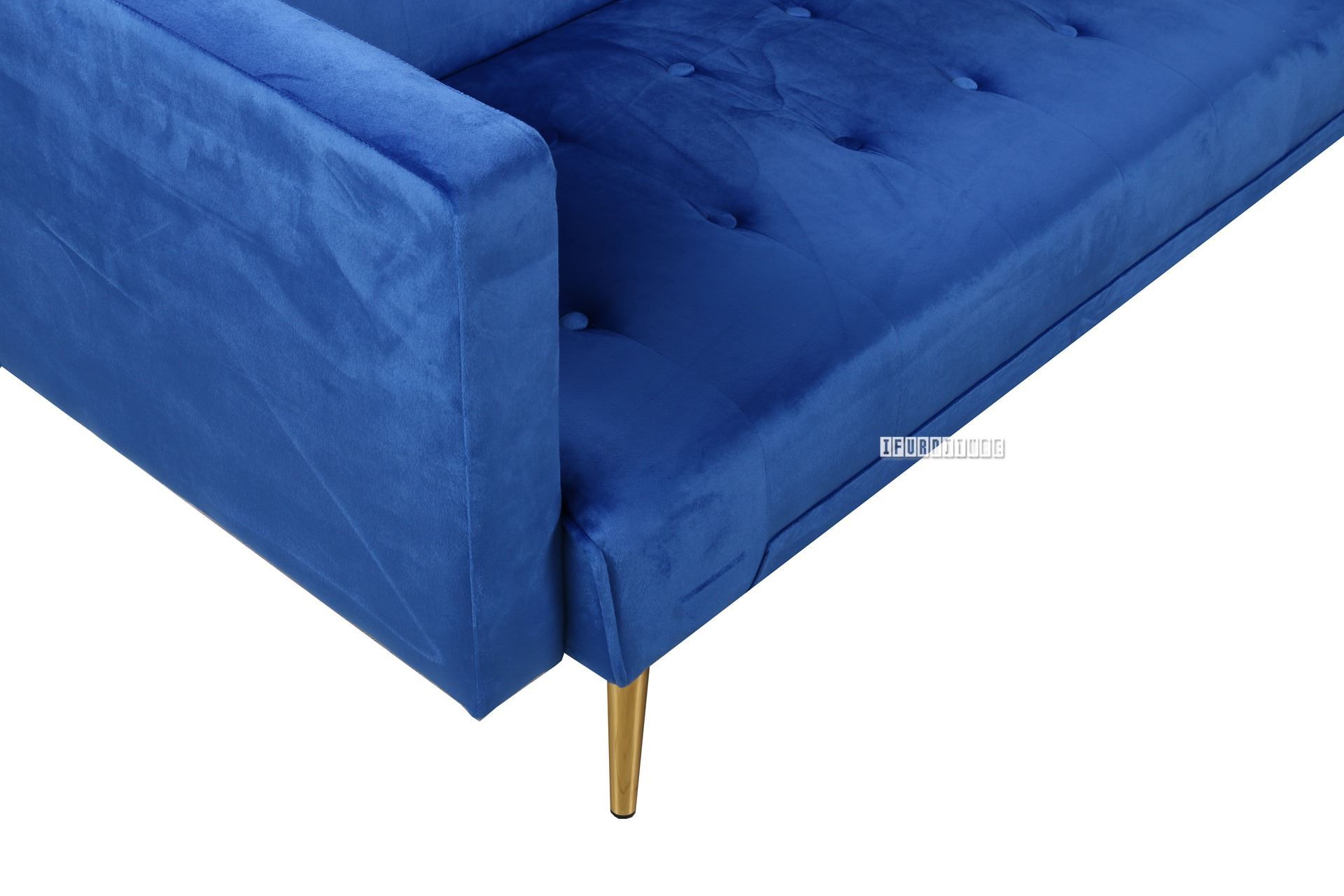SOBER 3 Seater Sofa Bed *Blue Velvet