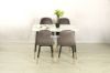 Picture of BIJOK 120 5PC Dining Set (White Marble Finishing)