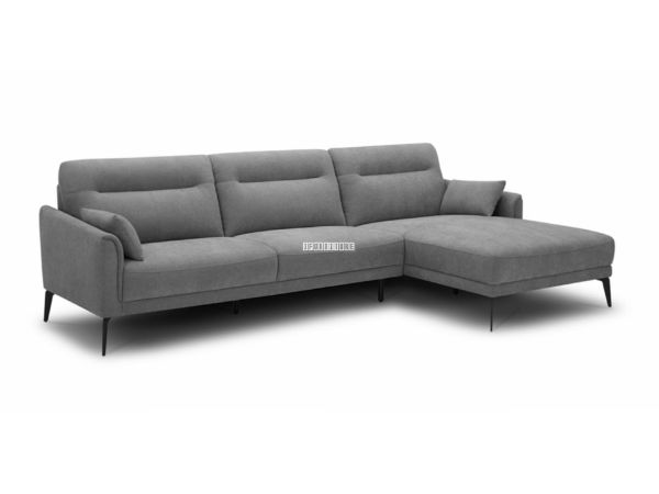 Picture of DREAMDOM Sectional Fabric Sofa *Grey - Chaise Facing Right Without Ottoman