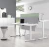 Picture of UP1 STRAIGHT Height Adjustable Standing Desk Frame (White/Black)