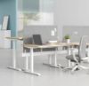 Picture of UP1 STRAIGHT Height Adjustable Standing Desk Frame (White/Black)
