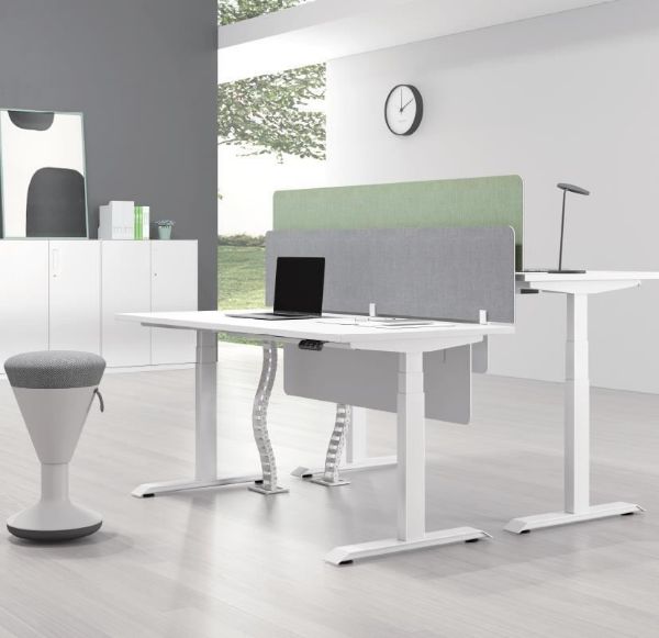 Picture of UP1 Adjustable Height Straight Desk Top (White) - 180cm