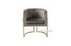 Picture of ZENA Curved Accent Velvet Chair (Grey) 