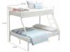 Picture of STELLA Steel Single-Double Bunk Bed Frame with Support Plus Pocket Spring Mattress Combo